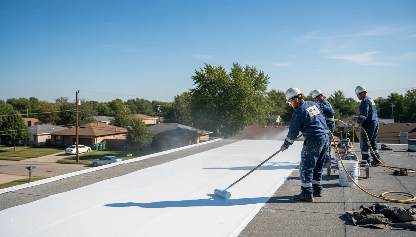 Commercial roof coating in Rockland, MA near me